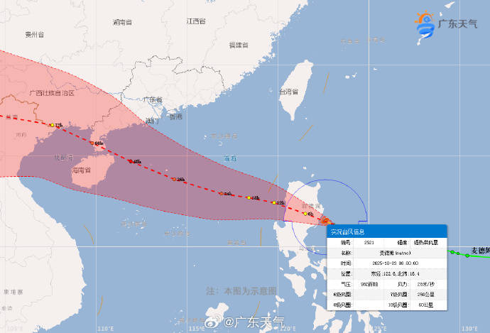 台风“麦德姆”生成,4-5日东莞降水趋于频繁、局部暴雨